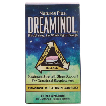 Nature's Plus, Dreaminol, 30 Sustained Release Tablets