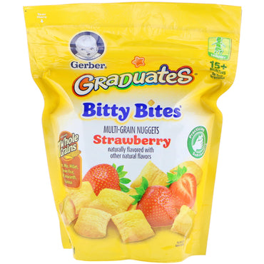 בוגרי גרבר Bitty Bites פעוט 15+ חודשים תות 2.50 oz (71 גרם)