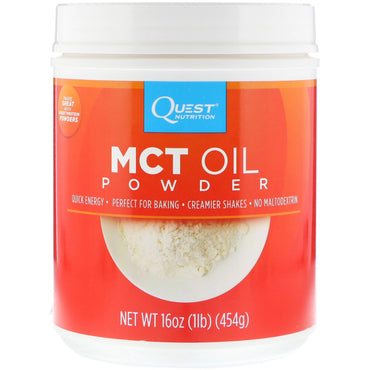 Quest Nutrition, Poudre d'huile MCT, 16 oz (454 g)