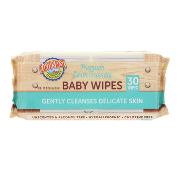 Earth's Best, TenderCare, Premium Earth Friendly, Baby Wipes, 30 Wipes