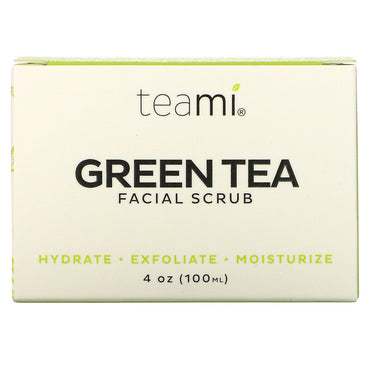 Teami, Gommage visage au thé vert, 4 oz (100 ml)