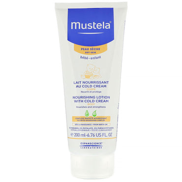 Mustela Baby Nourishing Body Lotion With Cold Cream For Dry Skin 6.76 fl oz (200 ml)