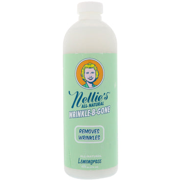 Nellie's All-Natural, Wrinkle-B-Gone, Removes Wrinkles, Lemongrass, 16 fl oz (474 ml)