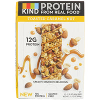 KIND Bars, Protein Bars, Toasted Caramel Nut, 12 Bars, 1.76 oz (50 g) Each