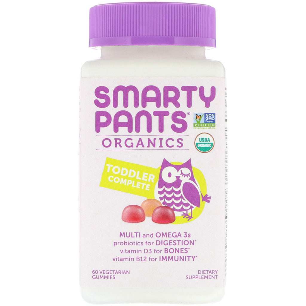 SmartyPants, s, Toddler Complete, 60 Gummies vegetariene