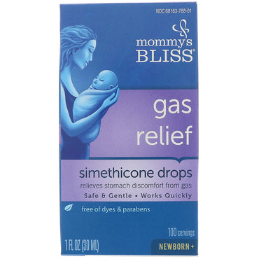 Mommy's Bliss, Gas Relief, Simeticon Drops, Newborn+, 1 fl oz (30 ml)