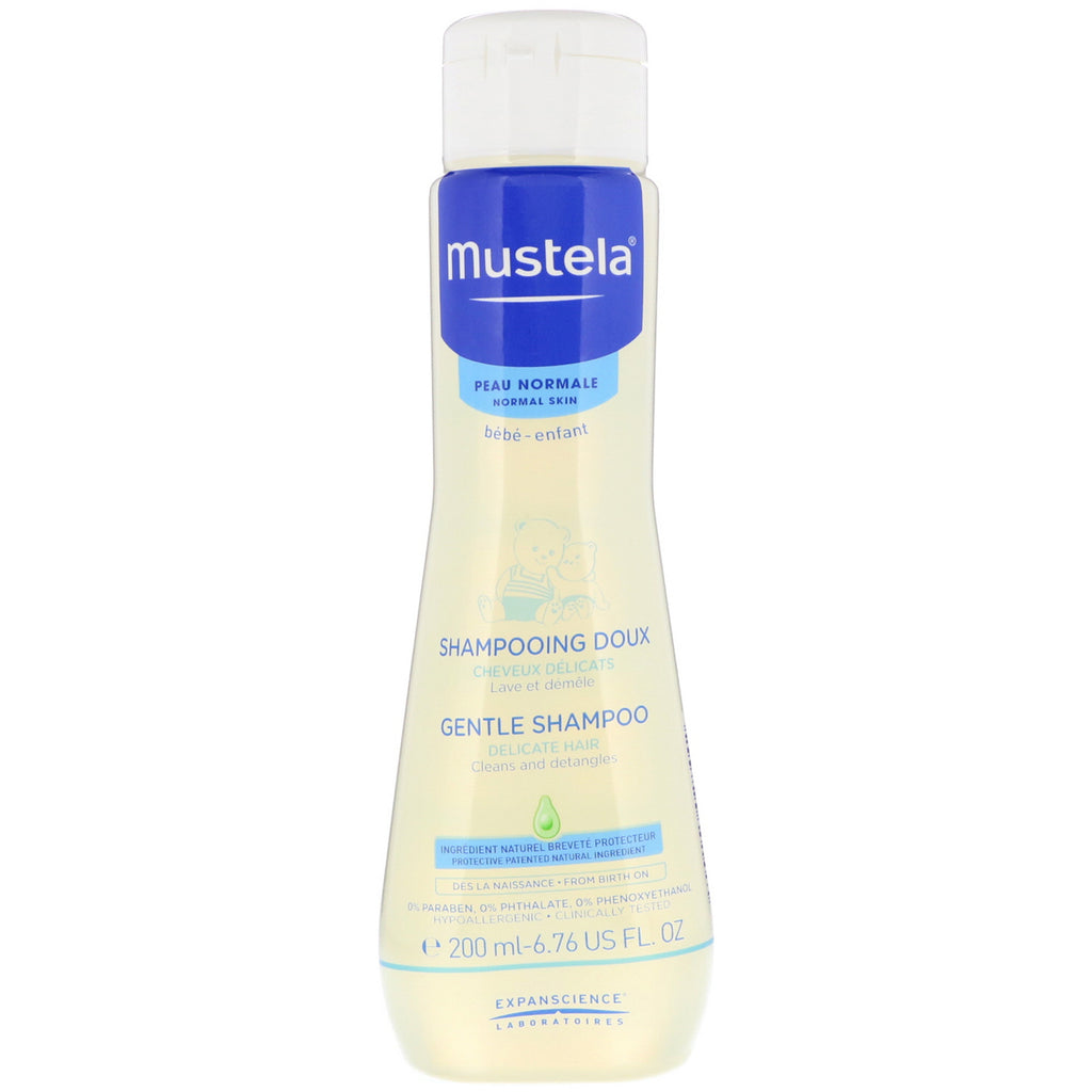Mustela Baby Shampoo suave para cabelos delicados 200 ml (6,76 fl oz)