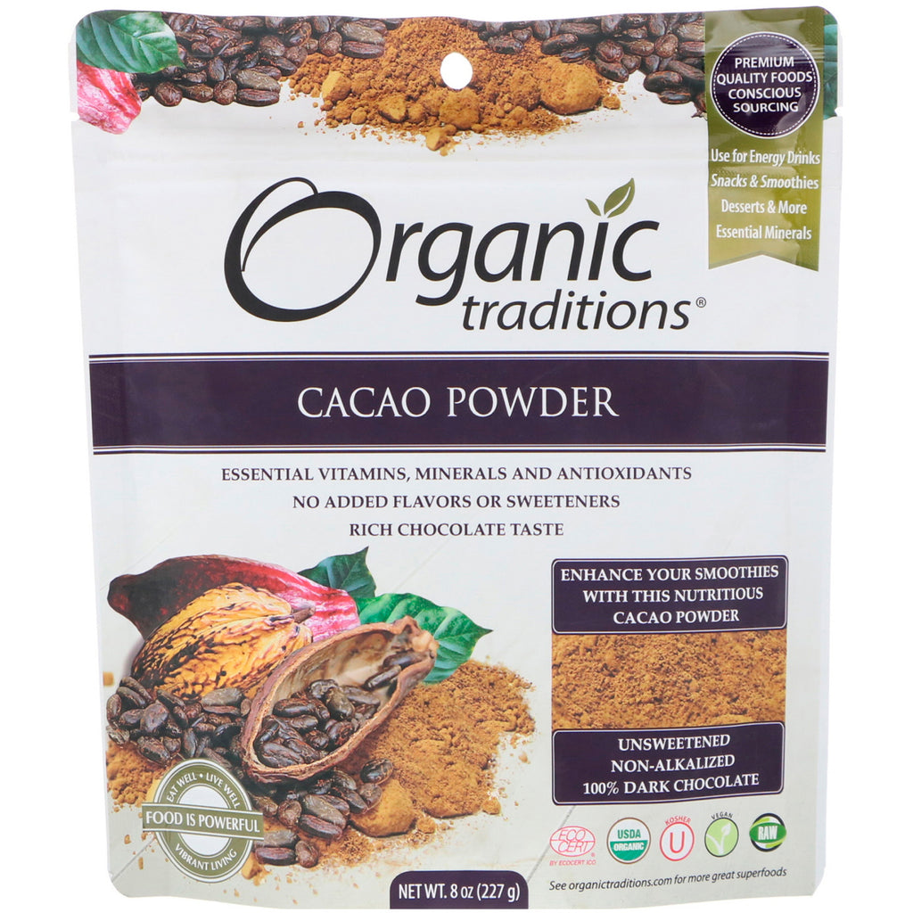 Traditions, Cacao Powder, 8 oz (227 g)