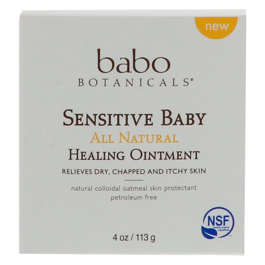 Babo Botanicals, Sensitive Baby, All Natural, ครีมรักษา, 4 ออนซ์ (113 กรัม)
