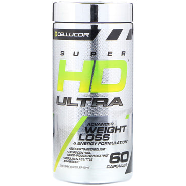 Cellucor, Super HD Ultra, Advanced Weight Loss & Energy Formulation, 60 Capsules