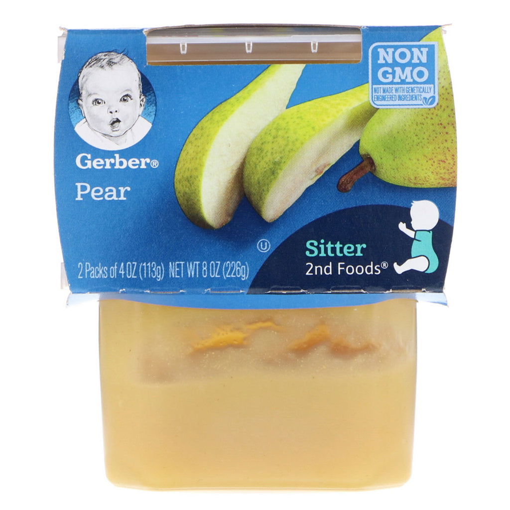 Gerber 2nd Foods Pear 2 Pack 4 oz (113 g) Each
