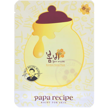 Papa Recipe, Bombee Honey Mask Pack, 10 Masks, 25 g Each