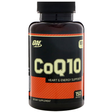 Optimum Nutrition, CoQ10, 100 mg, 150 cápsulas blandas