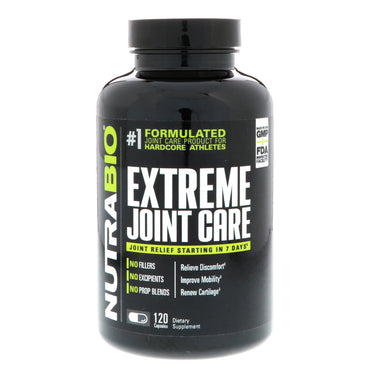 NutraBio Labs, Extreme Joint Care, 120 Vegetable Capsules