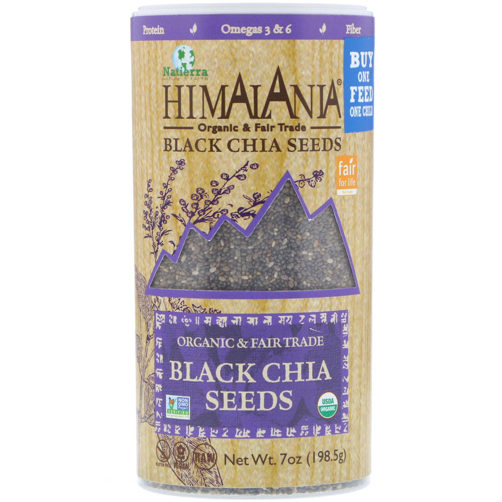 Himalania, semințe de chia neagră, 7 oz (198,5 g)
