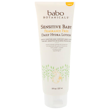 Babo Botanicals Sensitive Baby Loción Hidratante Diaria Sin Fragancia 8 fl oz (237 ml)