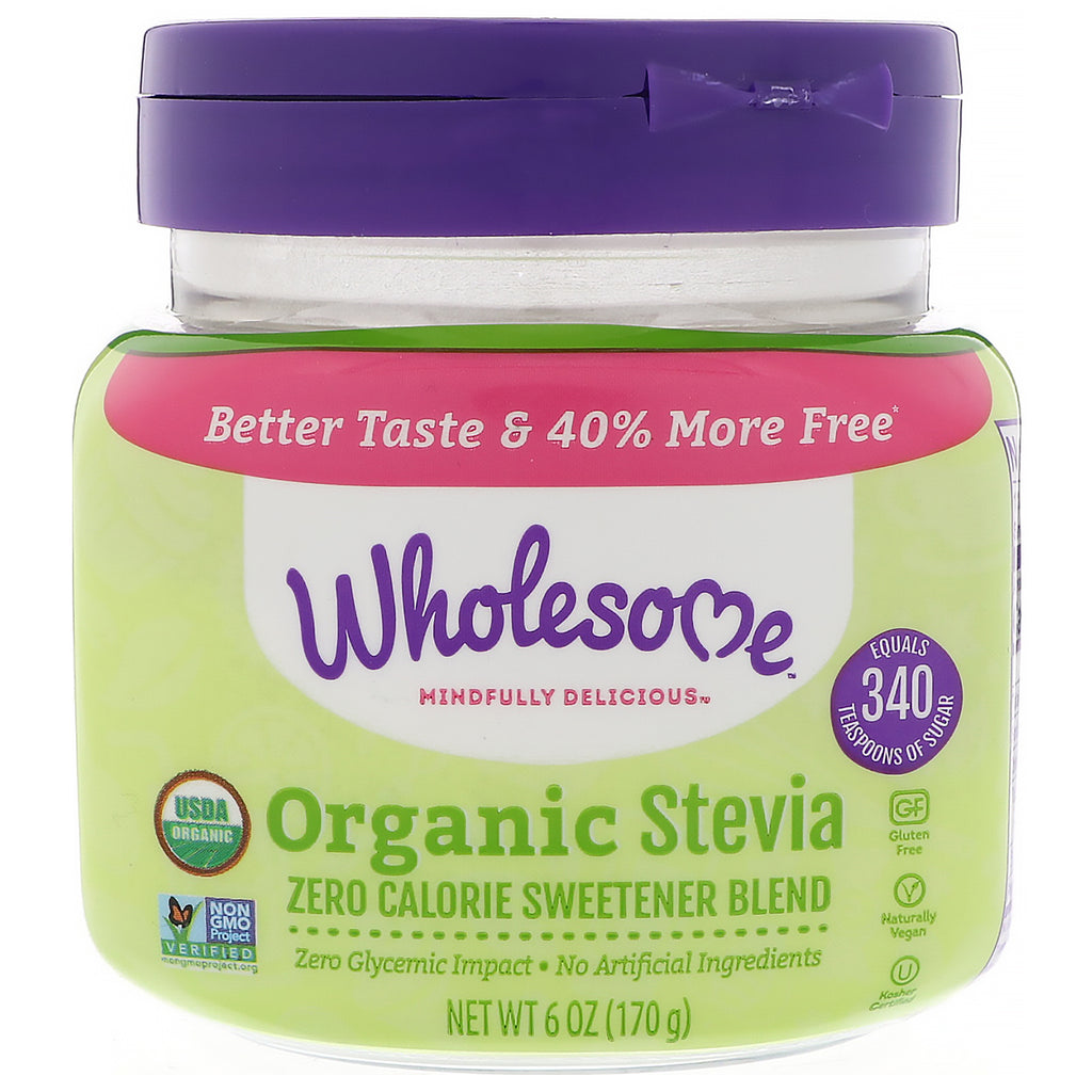 Wholesome Sweeteners, Inc., Stevia, 6 uncji (170 g)