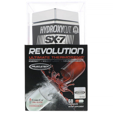 Hydroxycut, sx-7 revolution termogénico definitivo, 60 cápsulas
