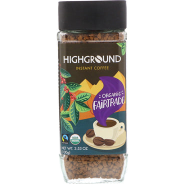 Highground Coffee,  Instant Coffee, Medium, 3.53 oz (100 g)