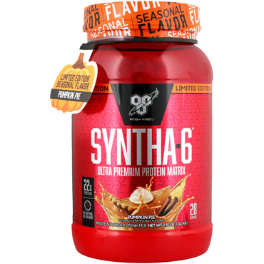 BSN, Syntha-6, Ultra Premium Protein Matrix, Ciasto Dyniowe, 2,91 funta (1,32 kg)