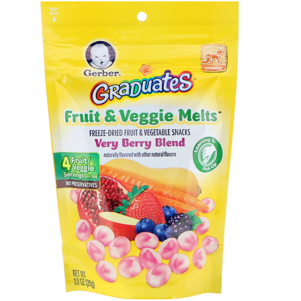 Gerber Graduates Fruit & Veggie Melts Very Berry Blend Crawler 1.0 oz (28 g)
