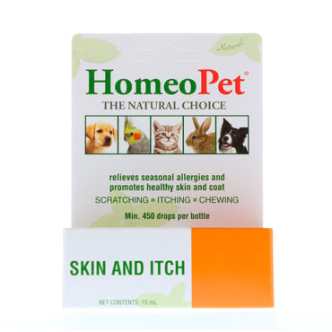 HomeoPet, Skin and Itch, 15 ml