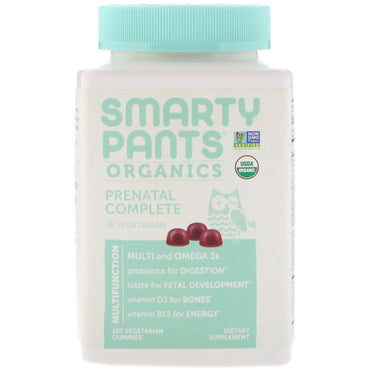 SmartyPants, s, Prenatal Complete, 식물성 구미젤리 120개