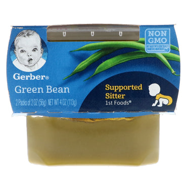 Gerber 1st Foods Green Bean 2-pakning 2 oz (56 g) hver