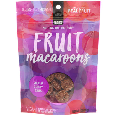 Nothing But The Fruit, Fruit Macaroons, Mixed Berry Chia, 4 oz (113 g)