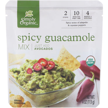 Simply ,  Spicy Guacamole Mix, 4 oz (113 g)