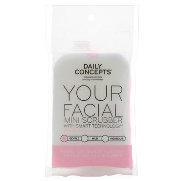 Daily Concepts, Your Facial Mini Scrubber, Gentle, 1 Scrubber