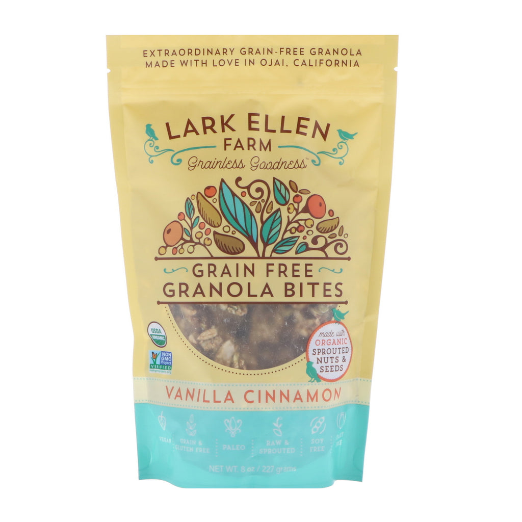 Lark Ellen Farm, spannmålsfria granolabitar, vaniljkanel, 8 oz (227 g)