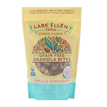 Lark Ellen Farm, Bocaditos de granola sin cereales, vainilla y canela, 8 oz (227 g)