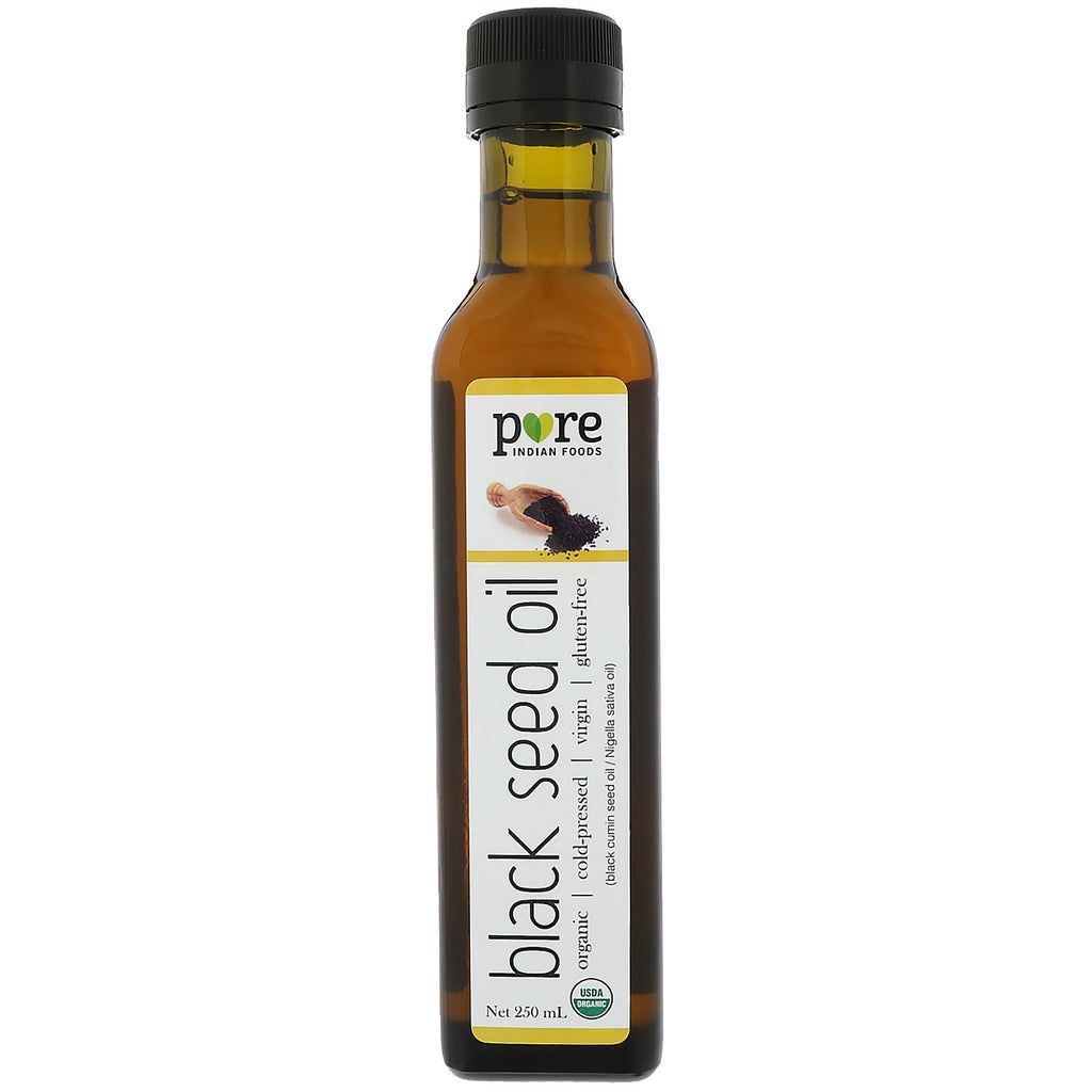 Pure Indian Foods,  Black Seed Oil, Cold Pressed, Virgin, 250 ml