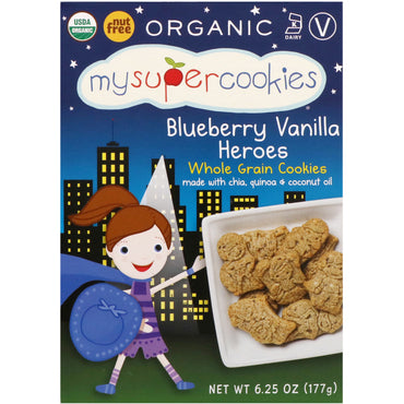 MySuperCookies Biscuits à grains entiers Myrtille Vanille Heroes 6,25 oz (177 g)