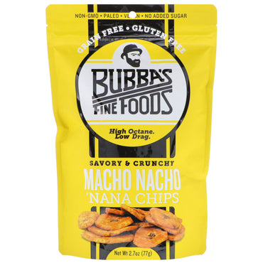 Bubba's Fine Foods, 'Nana Chips, Macho Nacho, 2,7 oz (77 g)