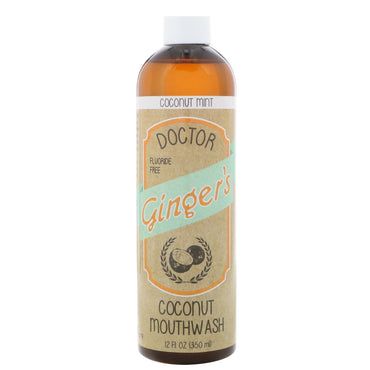 Dr. Ginger's Apa de gură cu nucă de cocos Mentă de cocos 12 fl oz (350 ml)
