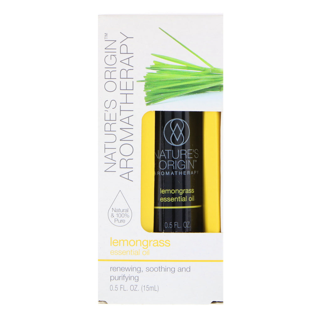 Nature's Origin, Aromatherapy, Essential Oil, Lemongrass, 0.5 fl oz (15 ml)