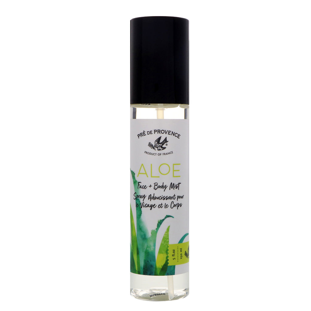 European Soaps, LLC, Pré de Provence, Aloe Face + Body Mist, 5 fl oz (150 ml)