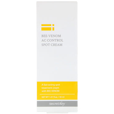 מפתח סודי, Bee-Venom AC Control Spot Cream, 1.01 fl oz (30 מ"ל)