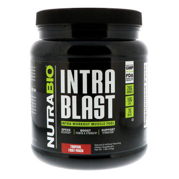 NutraBio Labs, Intra Blast, Tropical Fruit Punch, 1,6 lb (723 g)