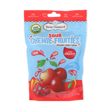 Torie &amp; Howard, Sour Chewie Fruities, cereza ácida, 4 oz (113,40 g)