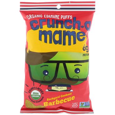 Crunch-A-Mame, Hojaldres de edamame, barbacoa al aire libre en el patio trasero, 3,5 oz (99 g)
