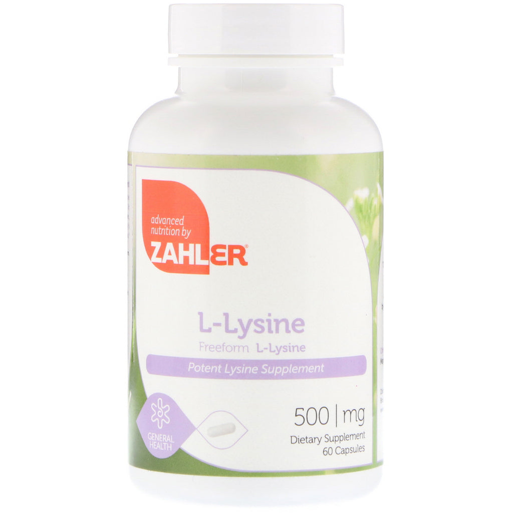 Zahler, L-Lysine, 500 mg, 60 kapslar