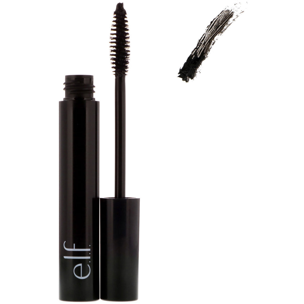 ELF Cosmetics, met mineralen doordrenkte mascara, zwart, 0,25 fl oz (7,5 ml)