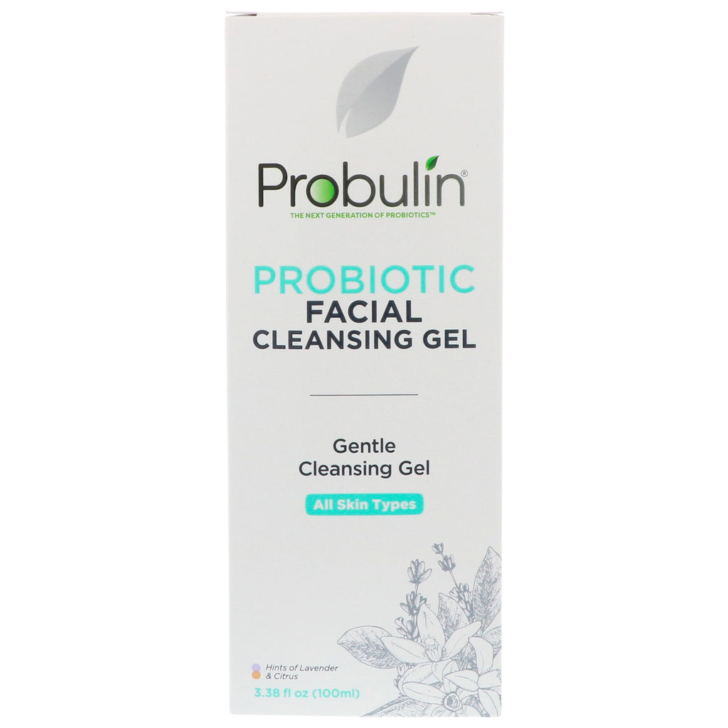 Probulin, probiotisk ansiktsrengöringsgel, 3,38 fl oz (100 ml)