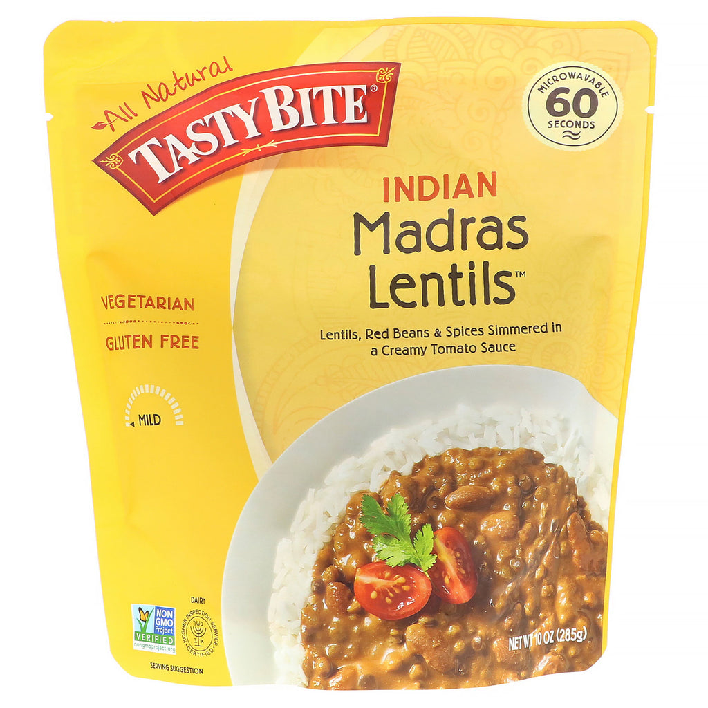 Tasty Bite, indian, linte Madras, 10 oz (285 g)