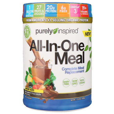 Purely Inspired, All-In-One Meal, Complete Meal Replacement, Decadent Chocolate, 1.30 lbs (590 g)