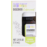 Aura Cacia, Discover Cedarwood, Pure Essential Oil, .25 fl oz (7.4 ml)