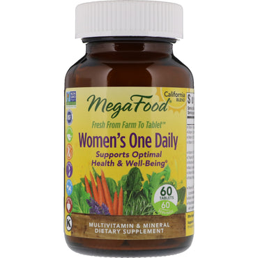 MegaFood, One Daily para mujeres, 60 tabletas